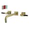 Kingston Brass KS6027DKL Wall Mount Tub Faucet, Brushed Brass KS6027DKL - alternate 1